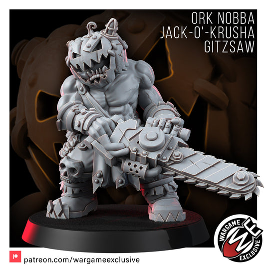 Wargame Exclusive: Ork Nobba Jack-O-Krusha Gitzsaw