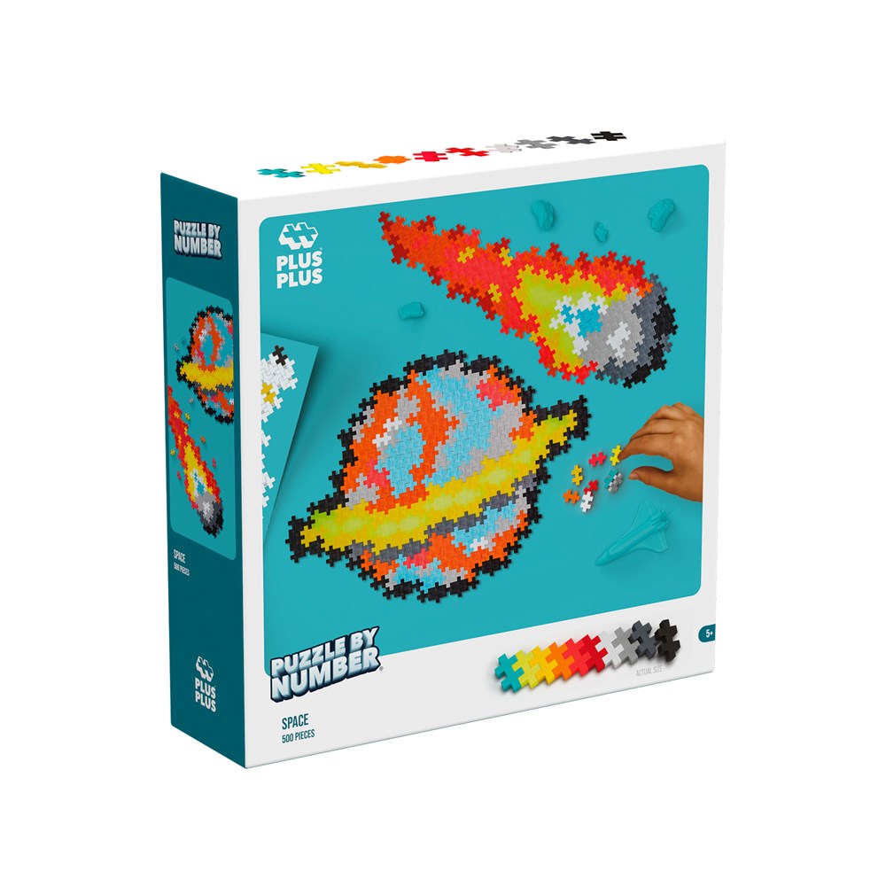 Plus-Plus: Puzzle By Number Space 500pc