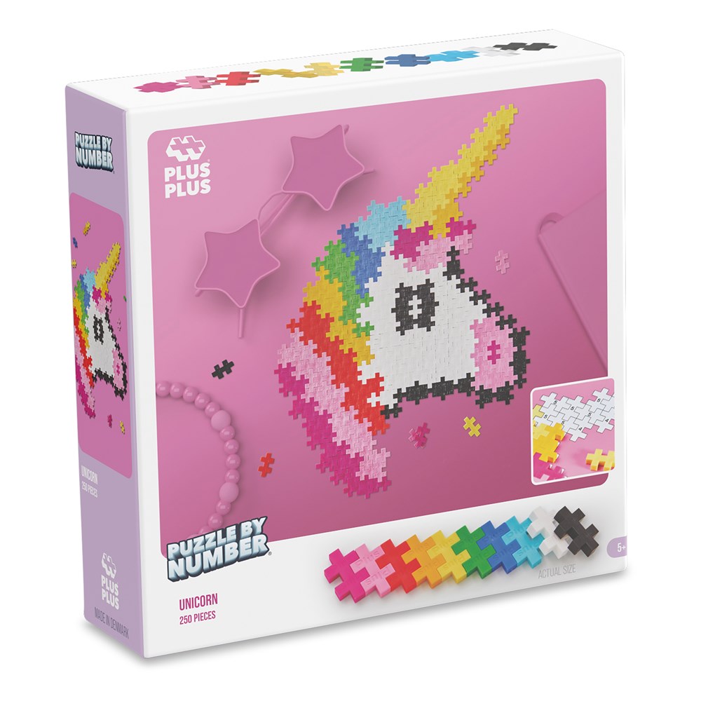 Plus-Plus: Puzzle By Number Unicorn 250pc