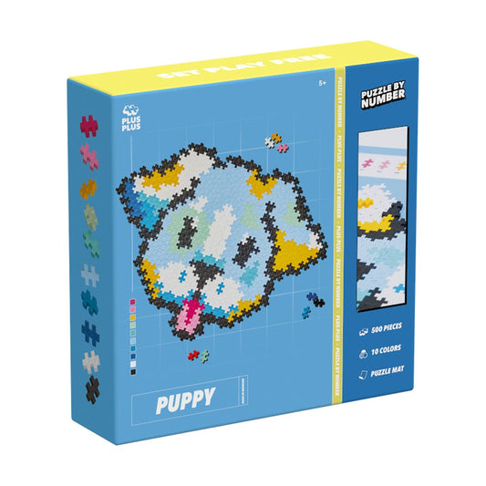 Plus-Plus: Puzzle By Number Puppy 500pc