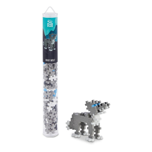 Plus-Plus: Tube Grey Wolf 100pc