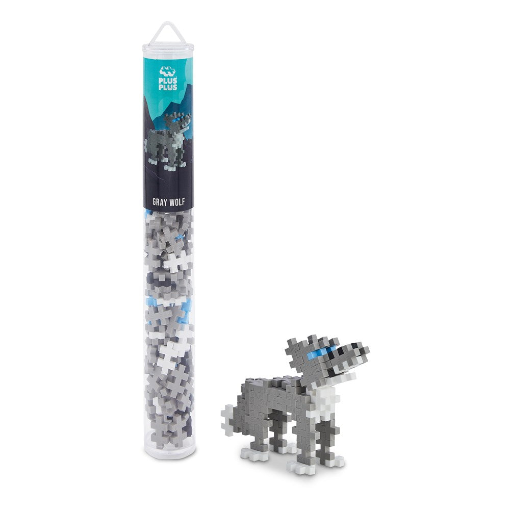 Plus-Plus: Tube Grey Wolf 100pc
