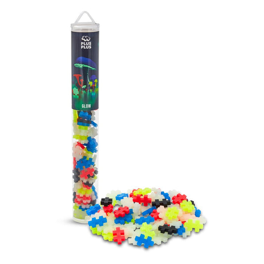 Plus-Plus: Tube Glow In The Dark Mix 100pc
