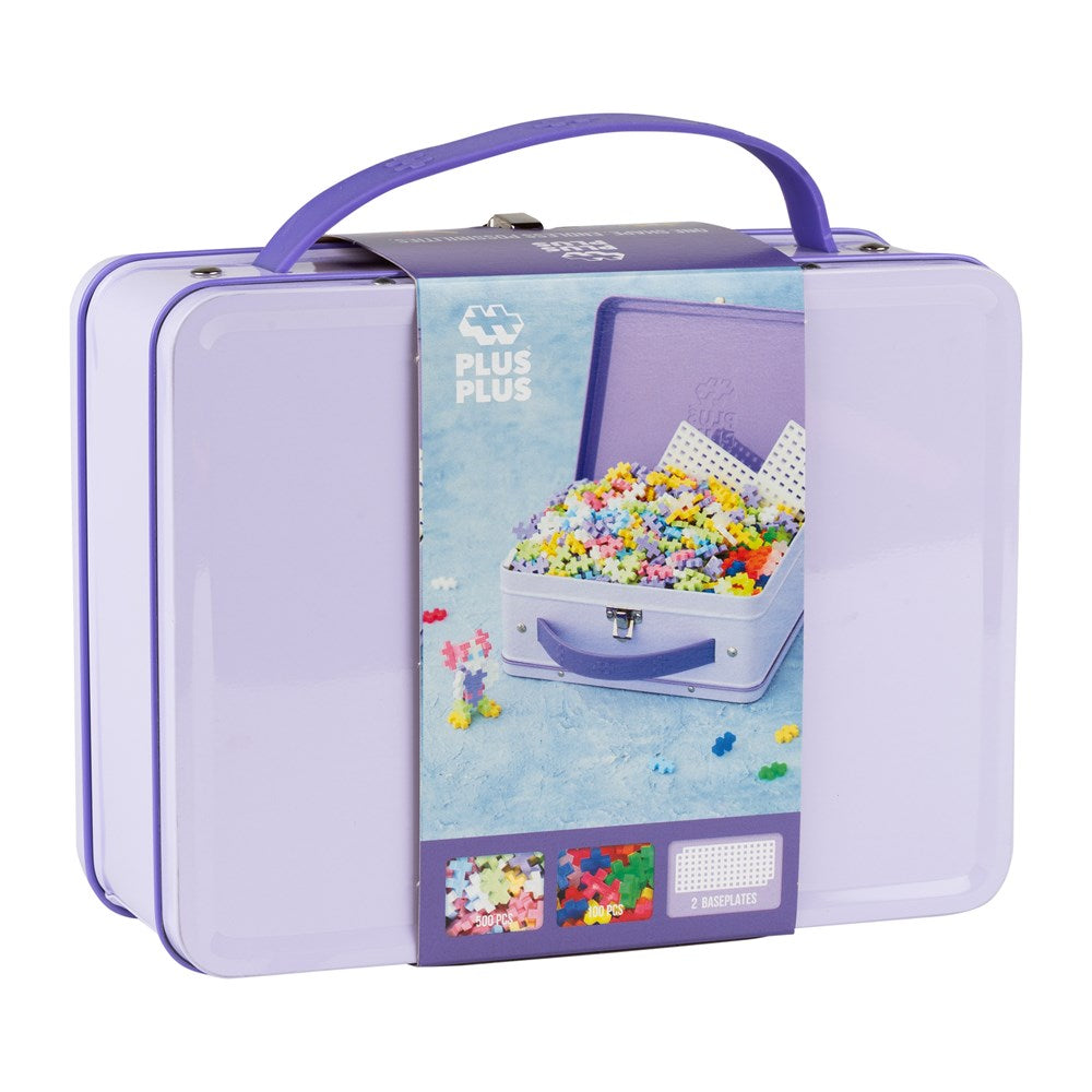 Plus-Plus: Suitcase Pastel Metal 600pc
