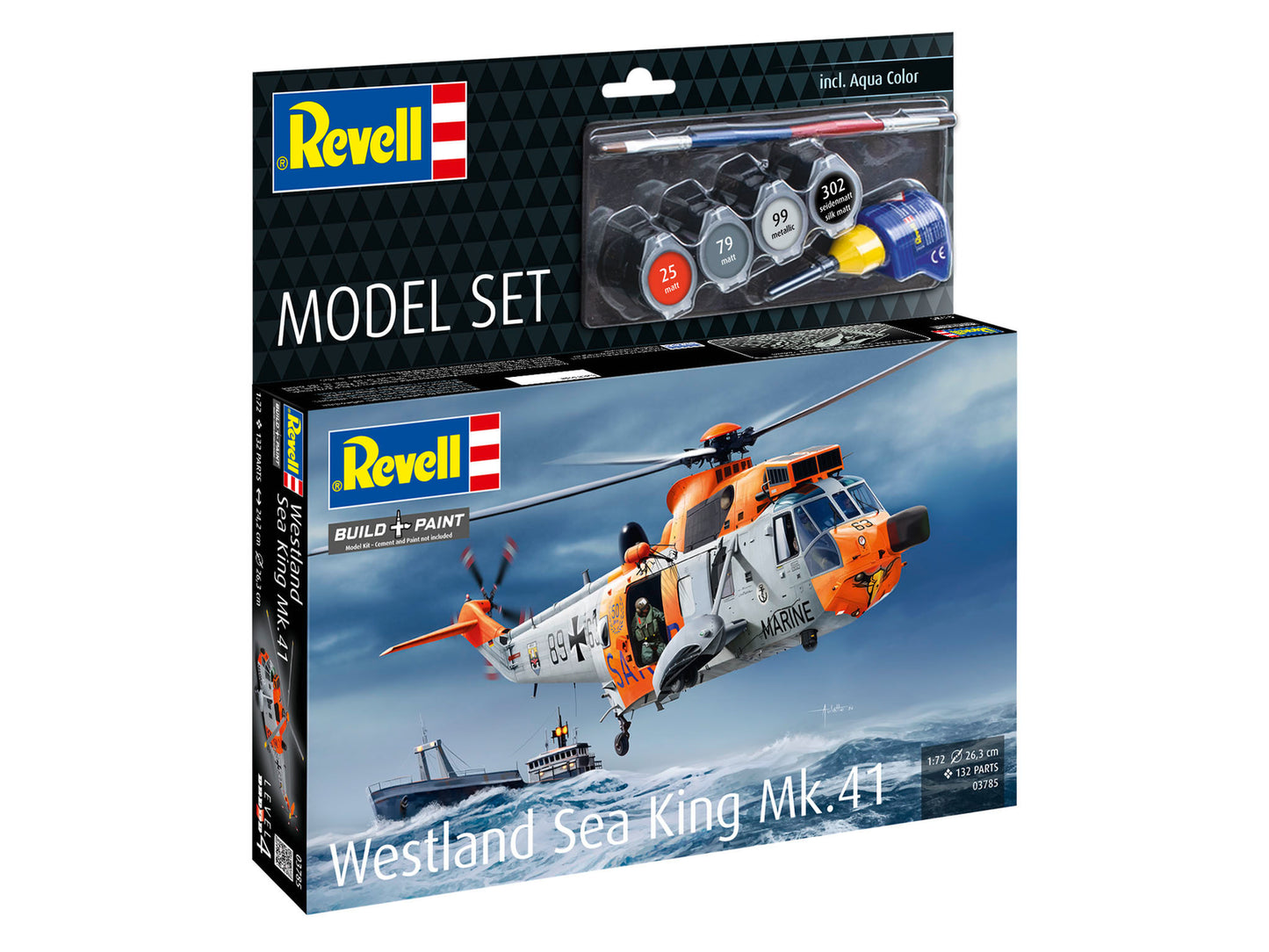 Revell: 1/72 Model Set Westland Sea King Mk.41 63785