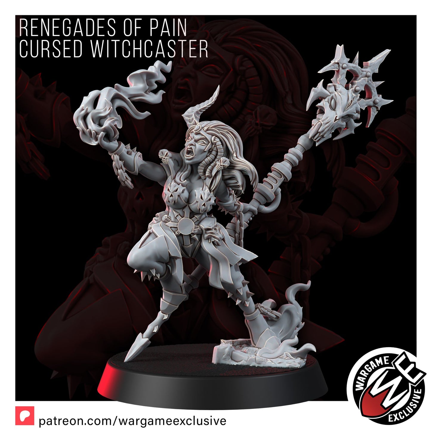 Wargame Exclusive: Chaos Renegades of Pain Cursed Witchcaster