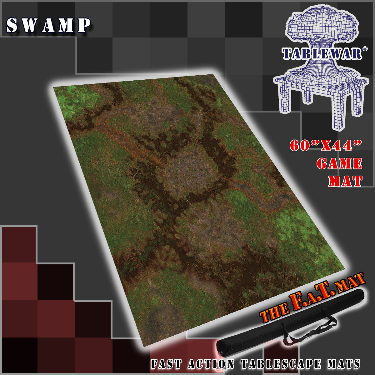 The F.A.T. Mat: 60x44" Swamp Gaming Mat