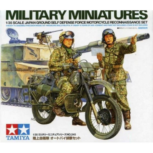 Tamiya: 1/35 JGSDF Motorcycle Reconnaissance Set 35245