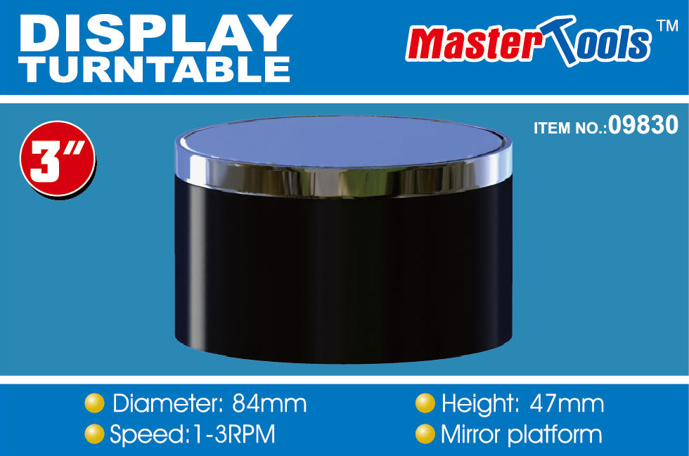Master Tools: Turntable Display Mirrored 84x47mm