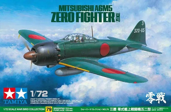 Tamiya: 1/72 Mitsubishi A6M5 Zero Fighter Zeke 60779