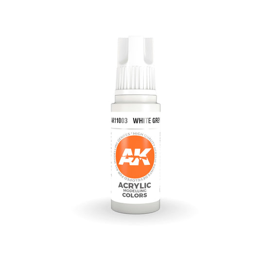 AK Interactive: 3 Gen Acrylics White Grey 17ml
