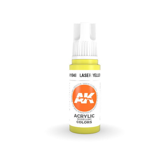 AK Interactive: 3 Gen Acrylics Laser Yellow 17ml