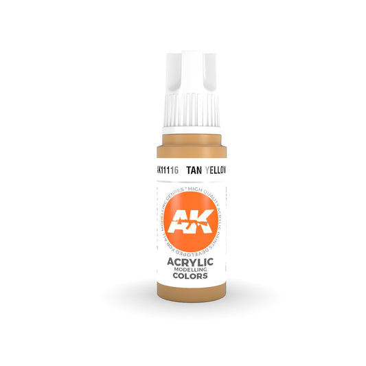 AK Interactive: 3 Gen Acrylics Tan Yellow 17ml
