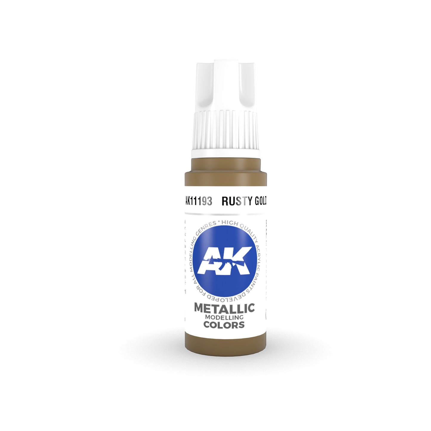 AK Interactive: 3 Gen Acrylics Rusty Gold 17ml