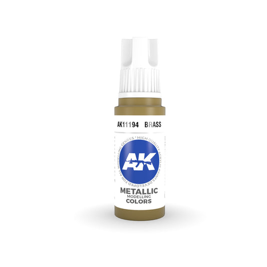 AK Interactive: 3 Gen Acrylics Brass 17ml
