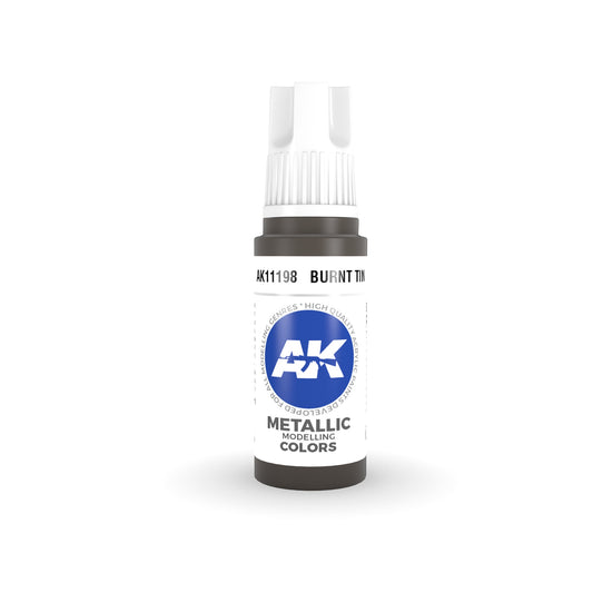 AK Interactive: 3 Gen Acrylics Burnt Tin 17ml
