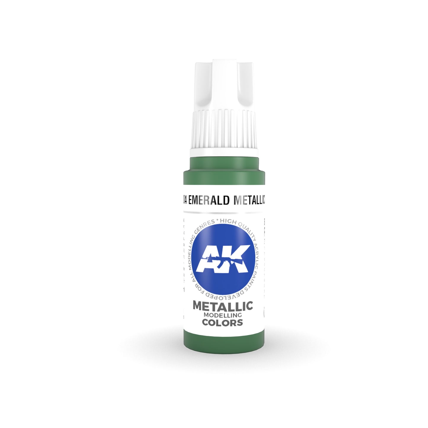 AK Interactive: 3 Gen Acrylics Emerald Metallic Green 17ml