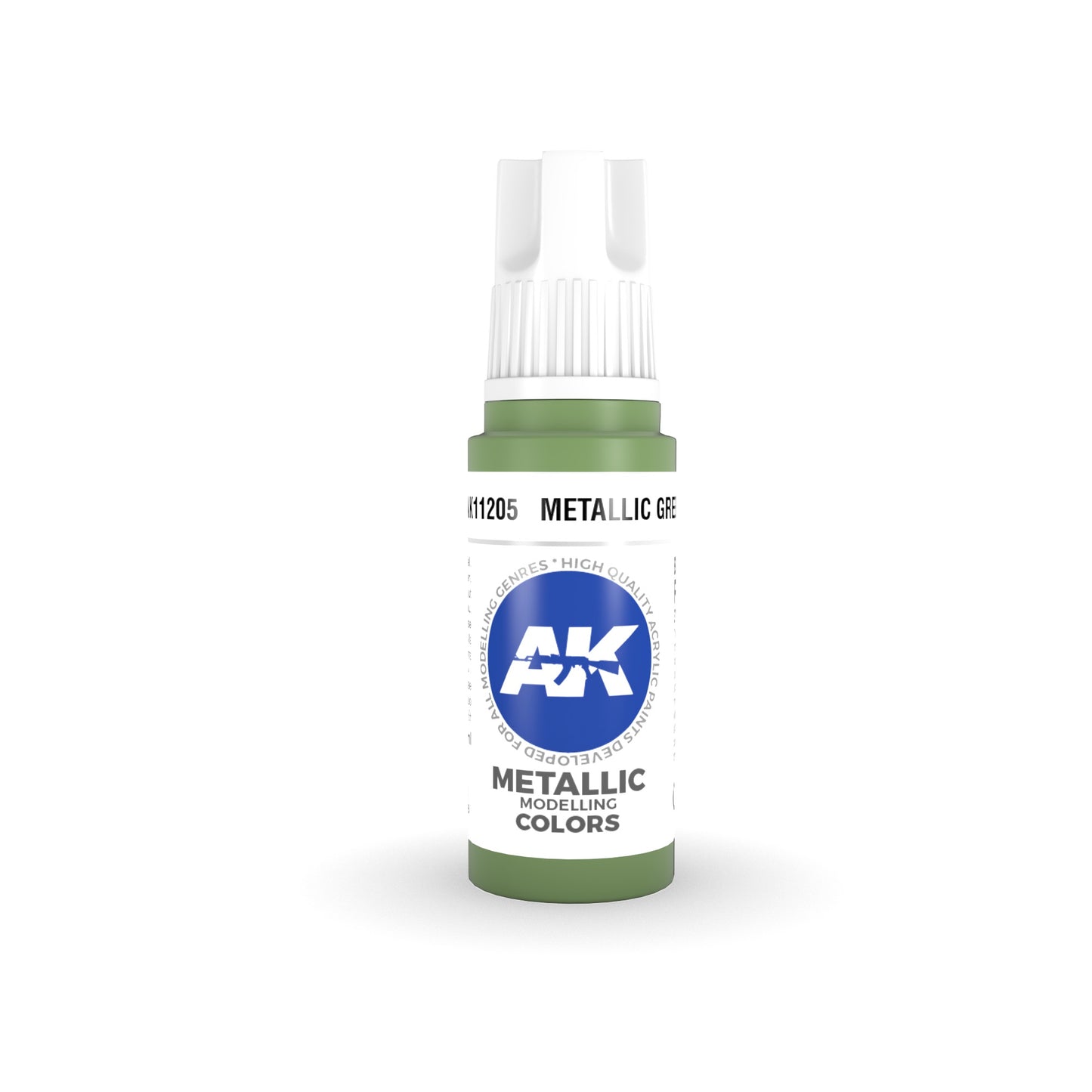 AK Interactive: 3 Gen Acrylics Metallic Green 17ml