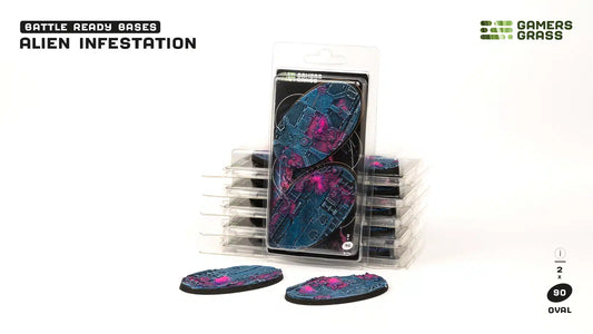Gamers Grass: Bases Alien Infestation Oval 90mm (x2)