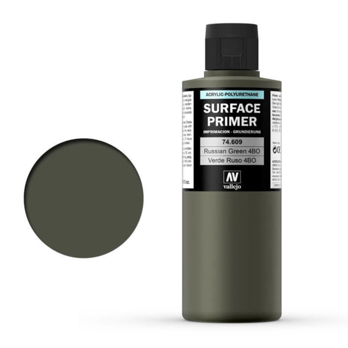 Vallejo: Surface Primer Russian Green 4Bo 200ml