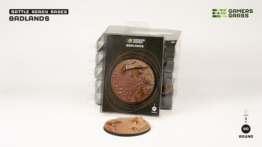 Gamers Grass: Bases Badlands Round 80mm (x1)