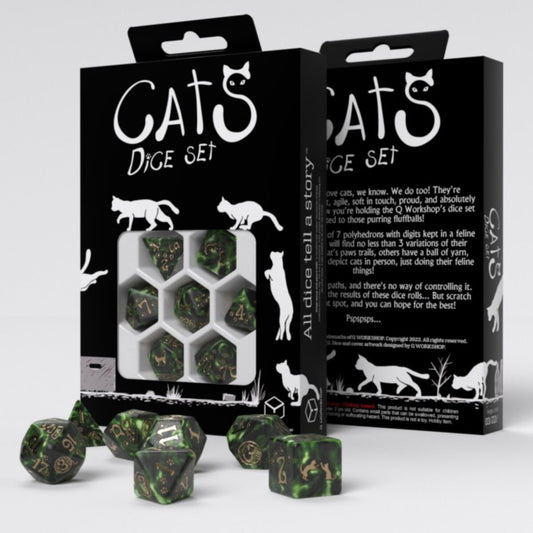 Q Workshop: Cats Pixel Dice Set 7