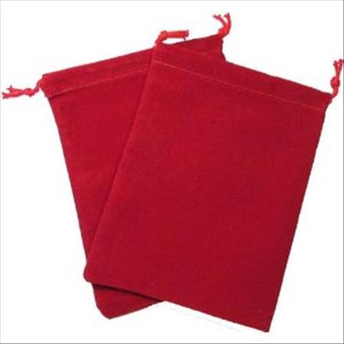 Chessex: Dice Bag Suedecloth (S) Red 4" x 5 1/2