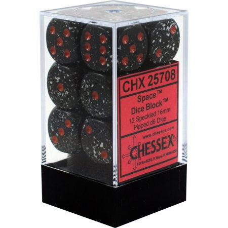 Chessex: Speckled 16mm D6 Space (x12)