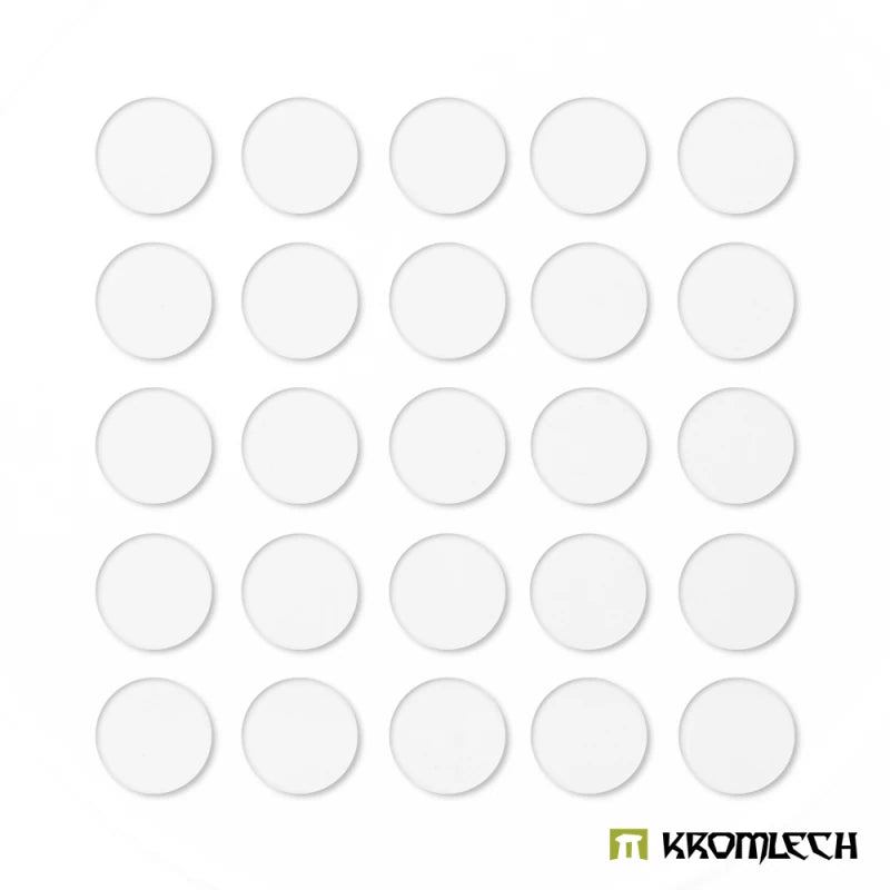 Kromlech: Clear Acrylic Bases Round 40mm (25)