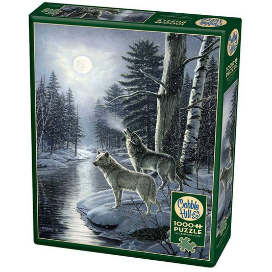 Cobble Hill: 1000pc Wolves by Moonlight