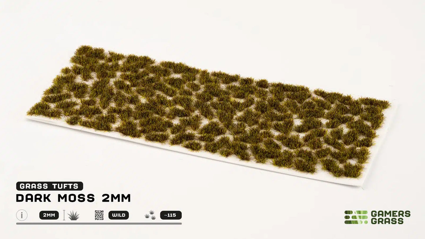 Gamers Grass: Tufts Dark Moss 2mm