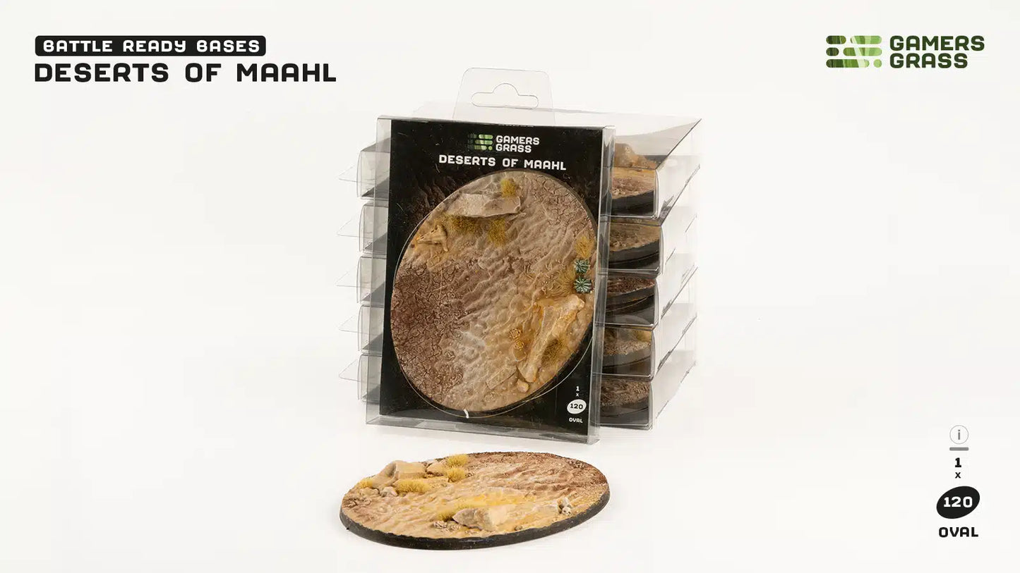Gamers Grass: Bases Deserts of Maahl Oval 120mm (x1)
