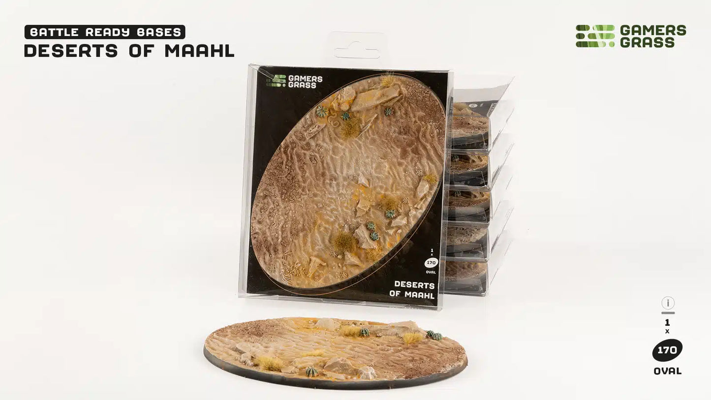 Gamers Grass: Bases Deserts of Maahl Oval 170mm (x1)