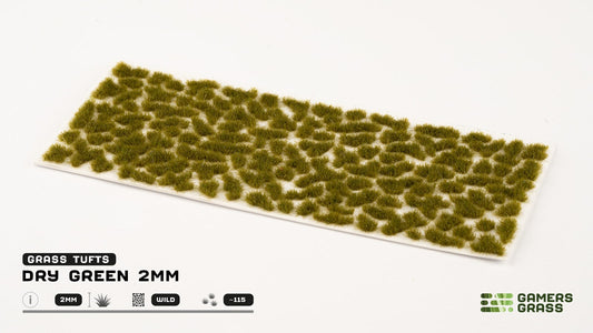 Gamers Grass: Tufts Dry Green 2mm