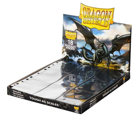 Dragon Shield: Binder Pages 18-Pocket Display Black (50)