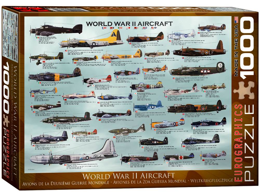 Eurographics: 1000pc World War II Aircraft