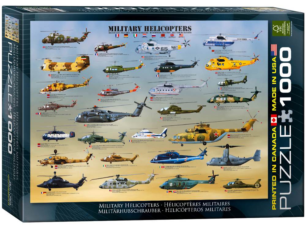Eurographics: 1000pc Military Helicopters