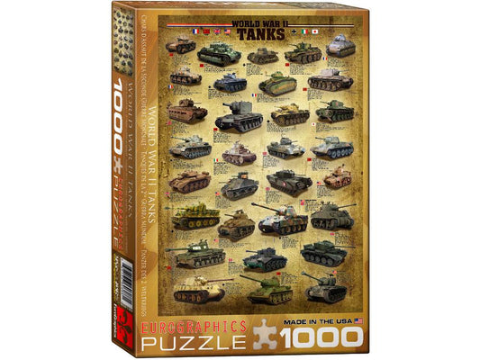 Eurographics: 1000pc World War II Tanks