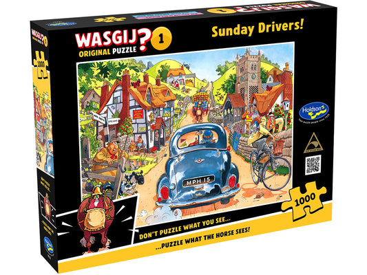 Wasgij: 1000pc Retro Original #1 Sunday Drivers!