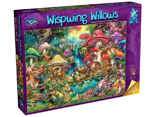 Holdson: 1000pc Wispwing Willows Merry Mushroom Village Picnic
