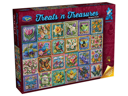 Holdson: 1000pc Treats 'n Treasures Springtime Crochet