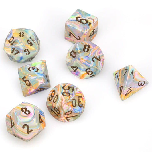 Chessex: Festive Polyhedral Vibrant/Brown 7-Die Set