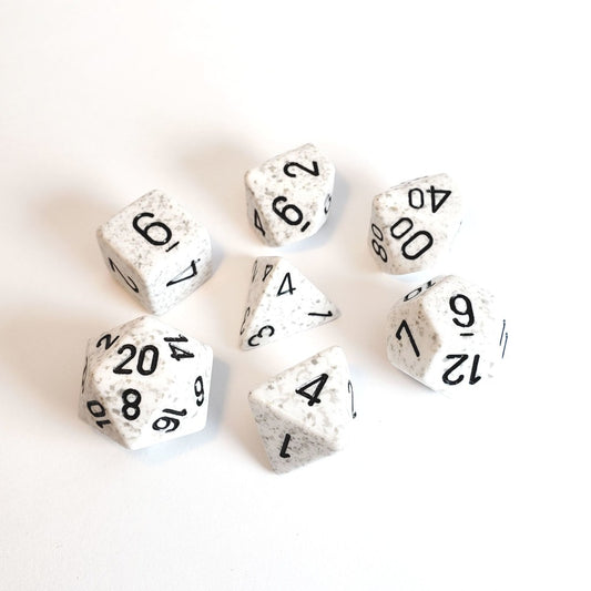 Chessex: Speckled Polyhedral Arctic Camo 7-Die Set
