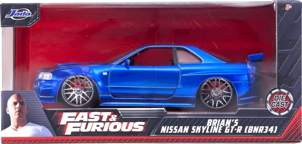 Jada: 1/24 Fast & Furious Brian's Nissan Skyline GT-R (BNR34)