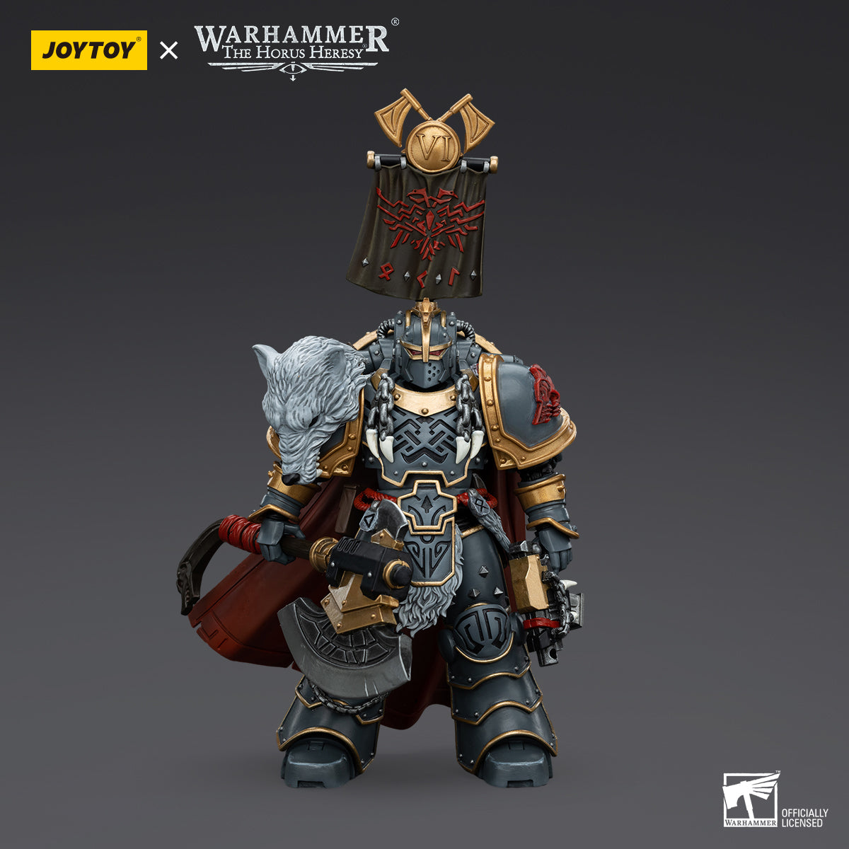 JoyToy: Horus Heresy Space Wolves Legion Praetor with Power Axe and Combat Shield
