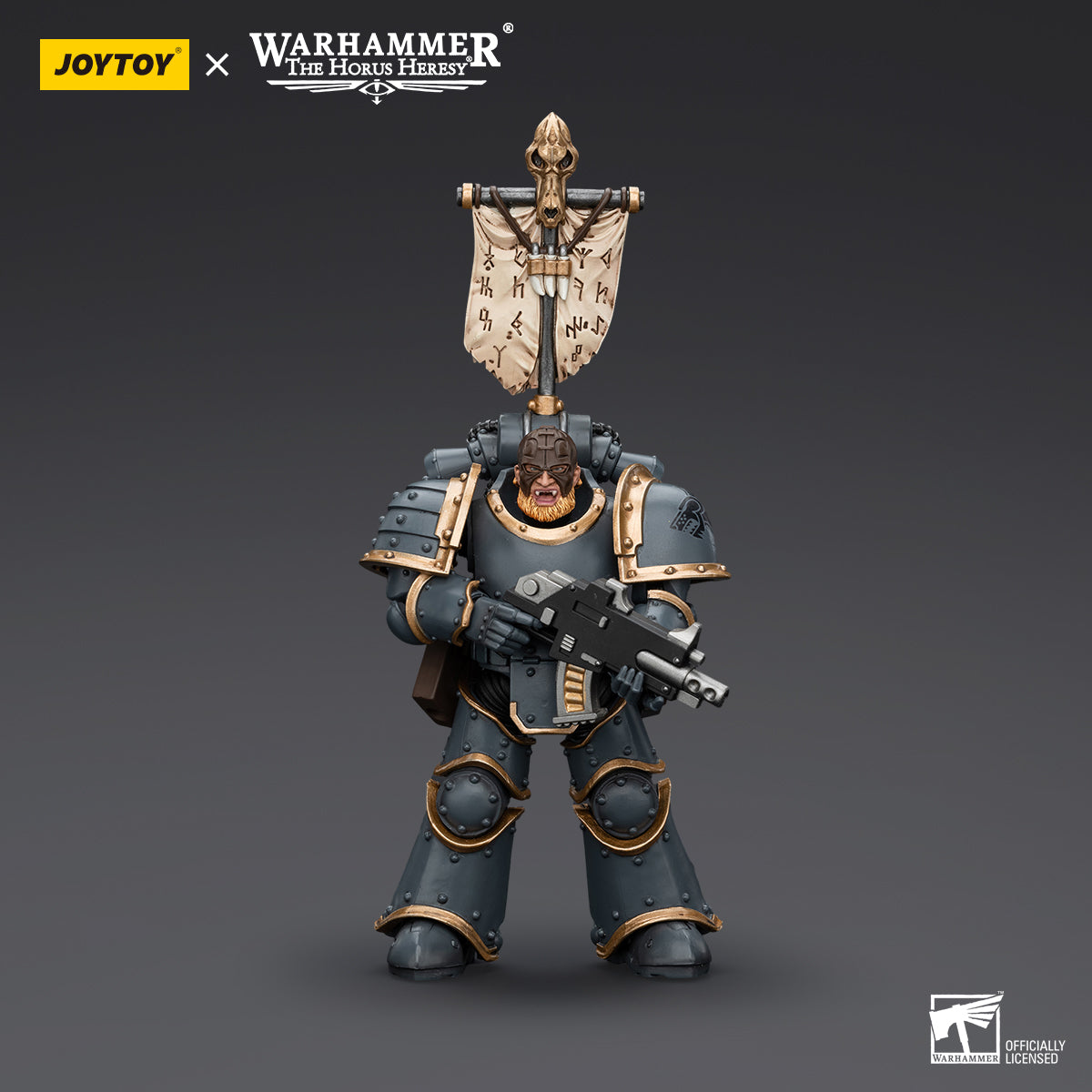 JoyToy: Horus Heresy Space Wolves Grey Slayer Pack with Legion Vexilla
