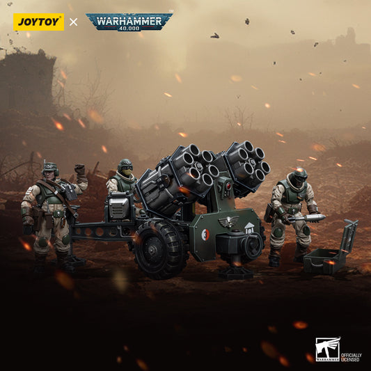 JoyToy: Warhammer 40k Astra Militarum Ordnance Team with Malleus Rocket Launcher