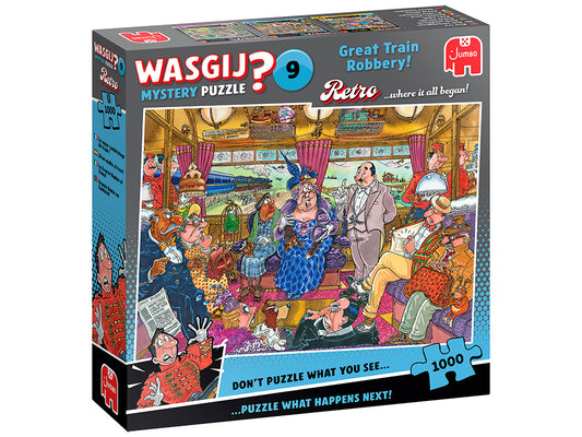 Wasgij: 1000pc Retro Mystery #9 Great Train Robbery!