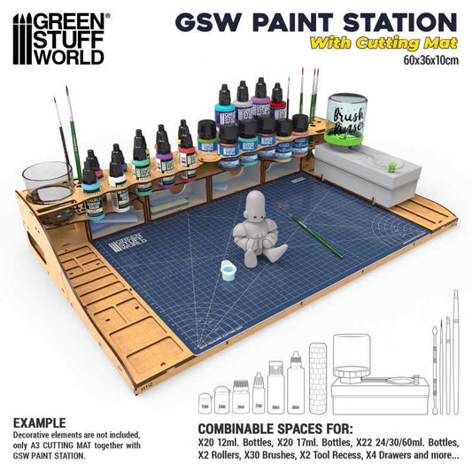 Green Stuff World: Paint Station with Cutting Mat