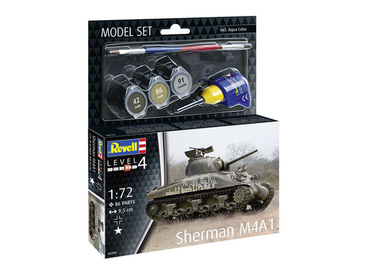 Revell: 1/72 Model Set Sherman M4A1 63290